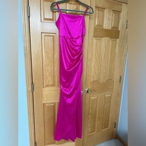 Hot pink prom dress. Size small